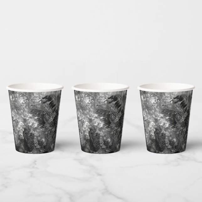 Gobelets En Papier Couches de cristaux gris (Multi)