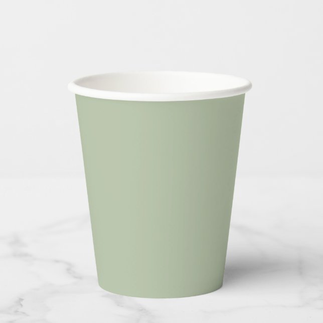 Gobelets En Papier Couleur claire et verte (Recto)