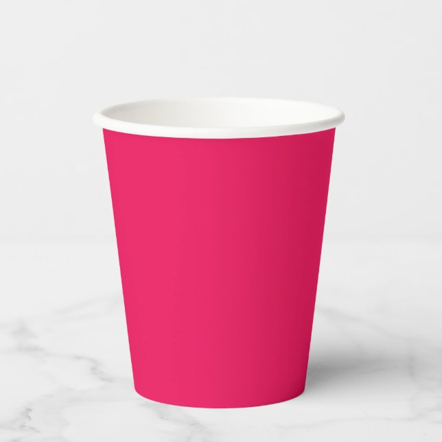 Gobelets En Papier Couleur Rose (Recto)