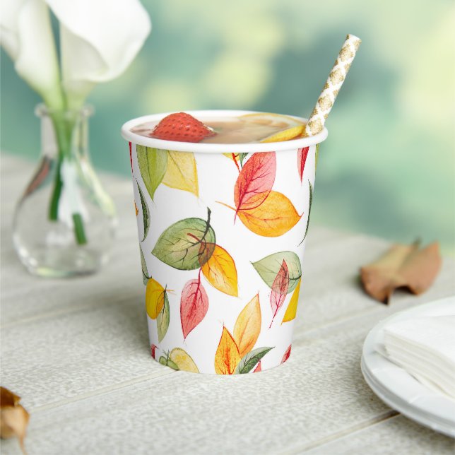 Gobelets En Papier Couleurs d'automne (Insitu)