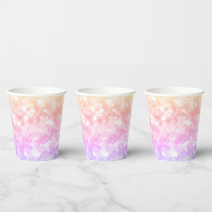 Gobelets En Papier Couleurs Pastel Sunny Bubbly Coupes de papier Pois