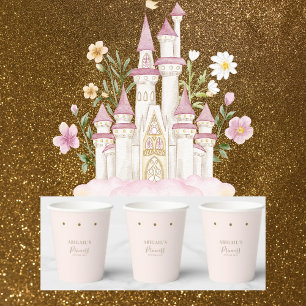 Gobelets En Papier Coupe Blush Princess Baby shower Paper
