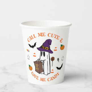 Gobelets En Papier Coupe Candy Ghost Halloween