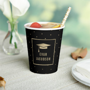 Gobelets En Papier Coupe Casquette or EDITABLE COULEUR Papier