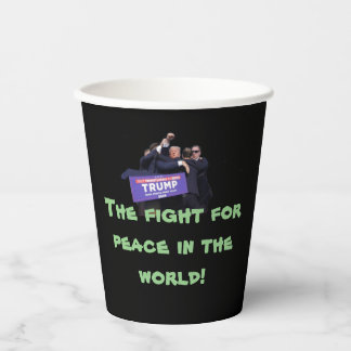 Gobelets En Papier Coupe de café pour la paix