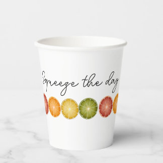 Gobelets En Papier Coupe de papier à agrumes