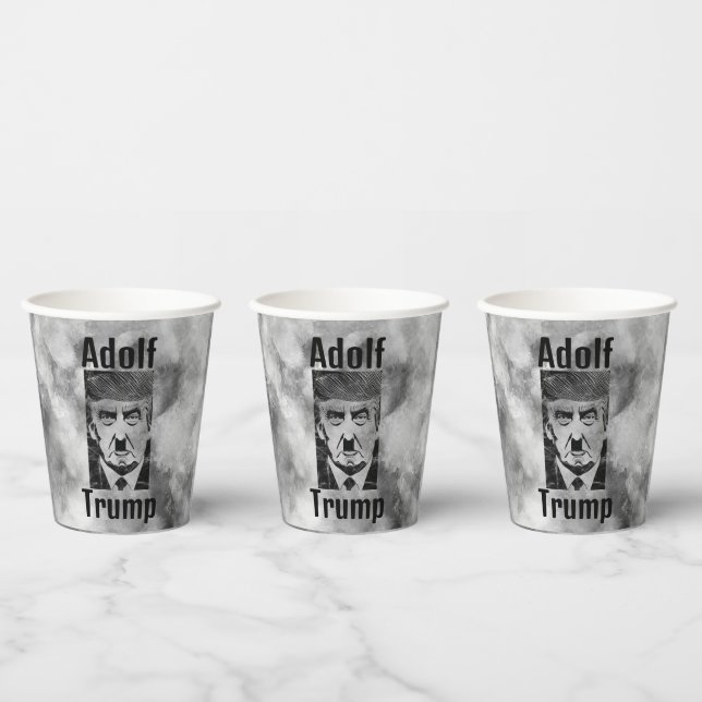 Gobelets En Papier Coupe de papier Adolf Trump (Multi)