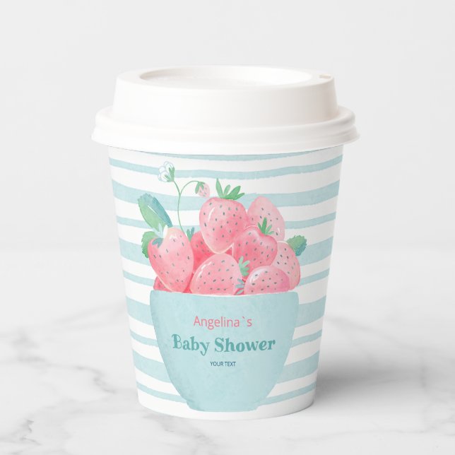 Gobelets En Papier Coupe de papier baby shower (Recto)