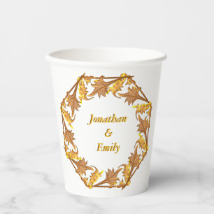 Gobelets En Papier Coupe de papier - Cercle d'or