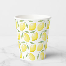 Coupe de papier citron jaune