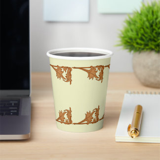 Gobelets En Papier Coupe de papier - Feuilles de supports en fer