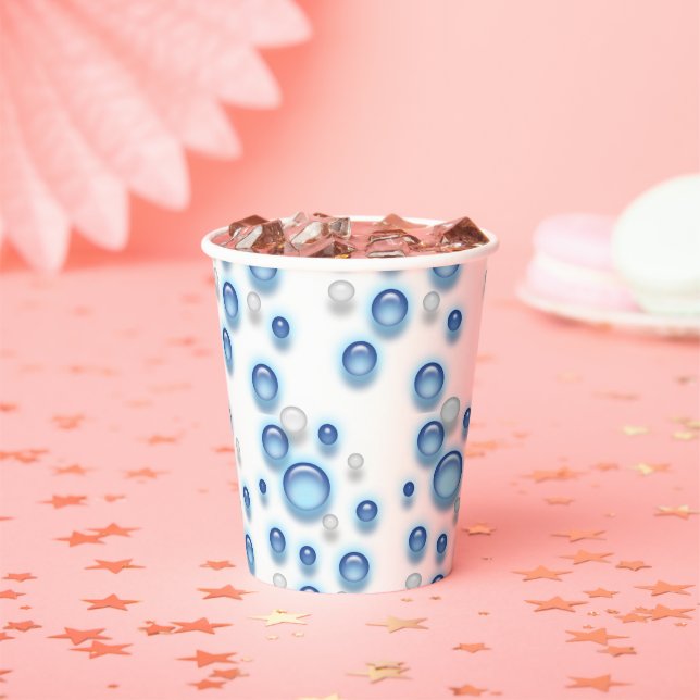 Gobelets En Papier Coupe de papier - Fizzy Bubbles (Insitu)