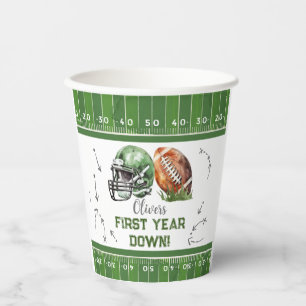 Gobelets En Papier Coupe de papier Football Décor d'anniversaire, pre