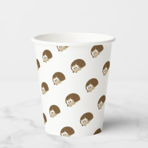 Gobelets En Papier Coupe de papier hérisson Brown