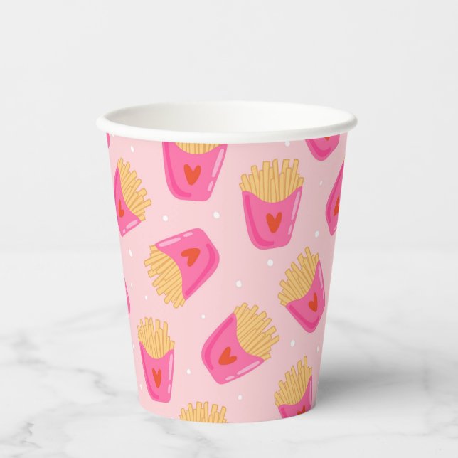 Gobelets En Papier Coupe de papier mignonne France Fries (Recto)