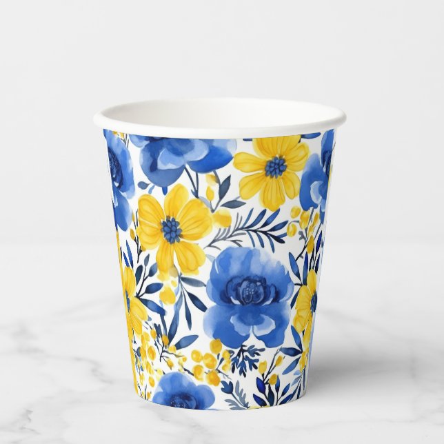 Gobelets En Papier Coupe de papier Sunny Bloom (Recto)
