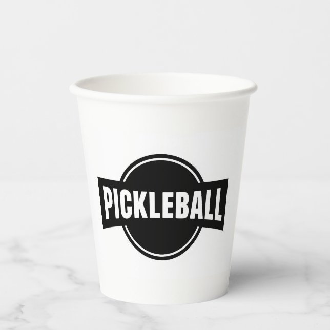 Gobelets En Papier Coupe de pickleball (Recto)
