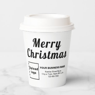 Gobelets En Papier Coupe du livre blanc de Noël