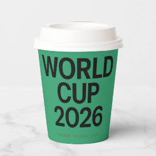 Gobelets En Papier Coupe du Monde 2026 Un Match Trois Nations Minimal