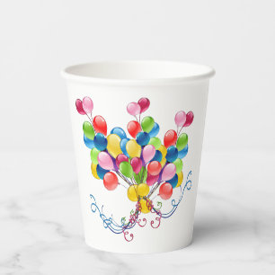 Gobelets En Papier Coupe du papier d'anniversaire