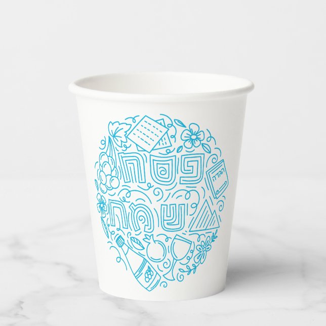 Gobelets En Papier Coupe en papier pour Pâque (Recto)