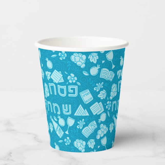 Gobelets En Papier Coupe en papier pour Pâque juive (Recto)