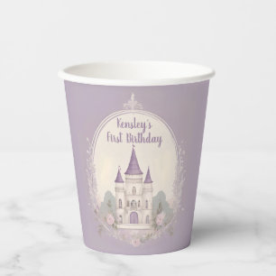 Gobelets En Papier Coupe en papier violet Fairytale Castle
