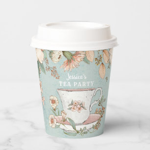 Gobelets En Papier Coupe fleur sauvage de papier Tea Party