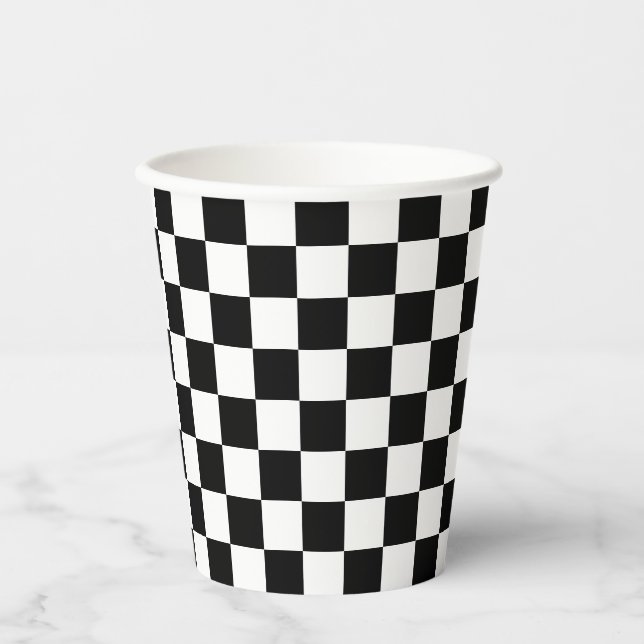 Gobelets En Papier Coupe papier de Checkers - HAMbyWG (Recto)