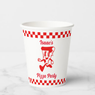 Gobelets En Papier Coupe Retro Pizza Party Paper