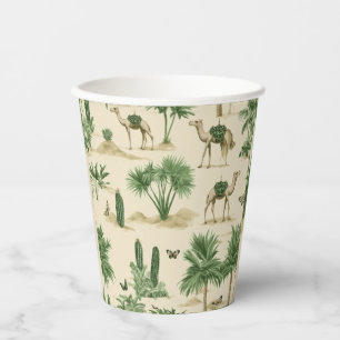 Gobelets En Papier "Coupe Sahara de papier chameau"