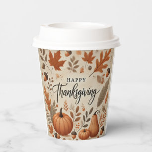 Gobelets En Papier Coupe Thankesgiving 8oz Paper