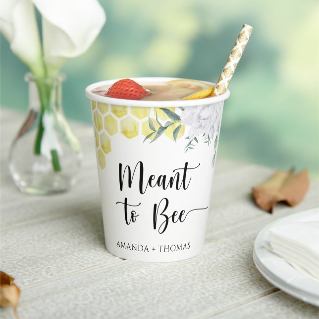 Gobelets En Papier Coupeaux de miel - Conçu pour être (Insitu)