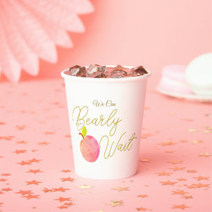 Gobelets En Papier Coupes de Baby shower sucrées et festives avec dev