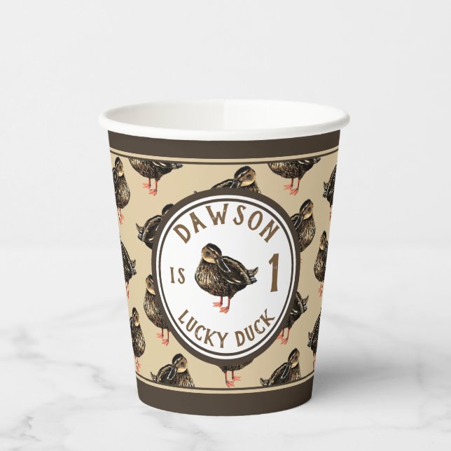 Gobelets En Papier Coupes de papier à pâte de canard (Gauche)