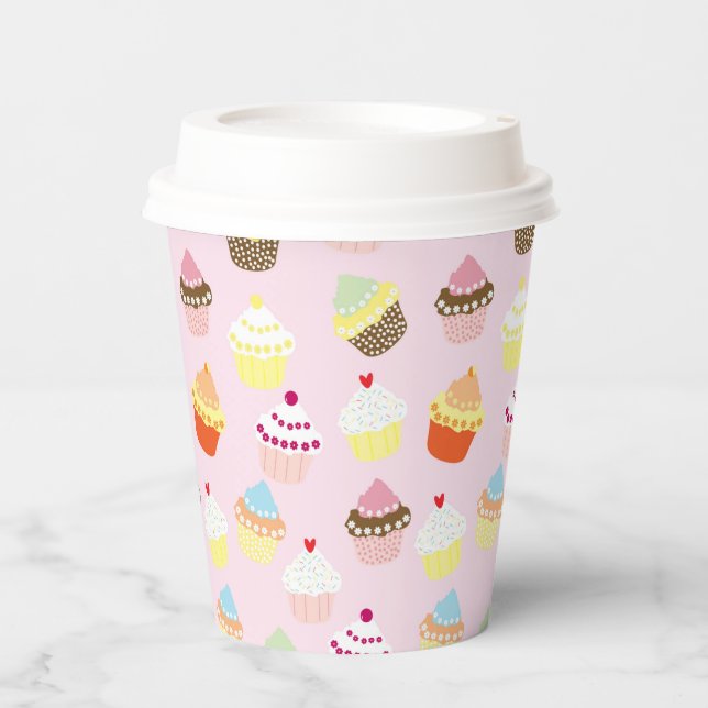 Gobelets En Papier Coupes de papier à pâte de cupcake (Recto)