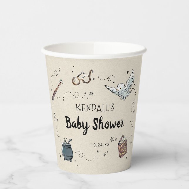 Gobelets En Papier Coupes de papier Baby shower Harry Potter (Gauche)