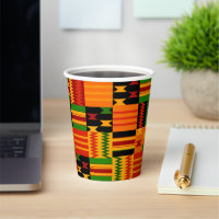 Coupes de papier colorées Kente Ankara