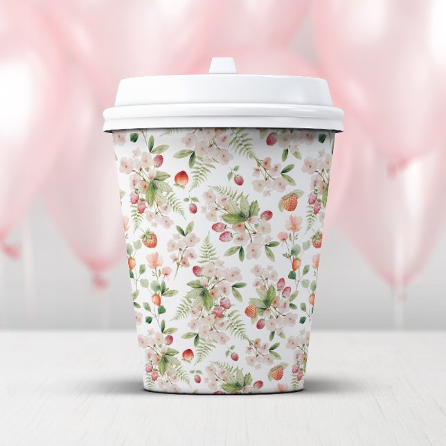 Gobelets En Papier Coupes de papier de baies mignonnes (Cute Berry Paper Cups by Painted Paperie
)