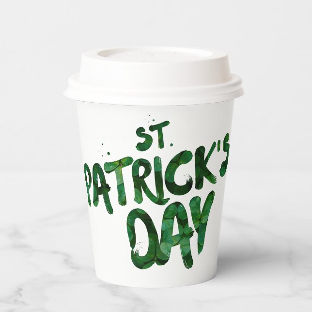 Gobelets En Papier Coupes de papier de la Saint Patrick (Gauche)