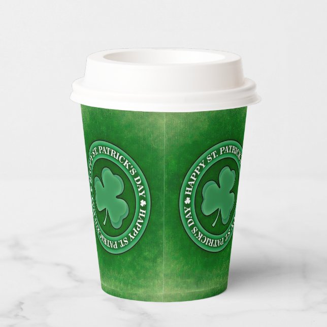Gobelets En Papier Coupes de papier de la Saint Patrick (Droite)