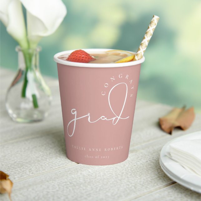 Gobelets En Papier Coupes de papier de script Grad Signature (Insitu)