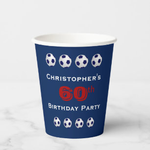 Gobelets En Papier Coupes de papier de soccer, 60e Coupe de papier de
