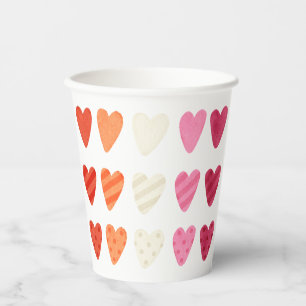 Gobelets En Papier Coupes de papier drapeau de la fierté lesbienne
