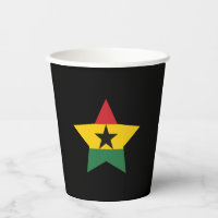 Coupes de papier drapeau du Ghana