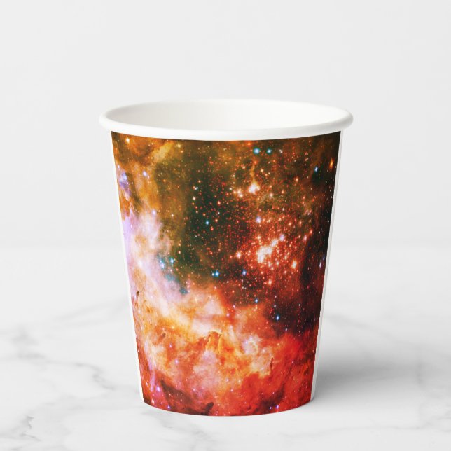 Gobelets En Papier Coupes de papier espace/galaxie (Verso)