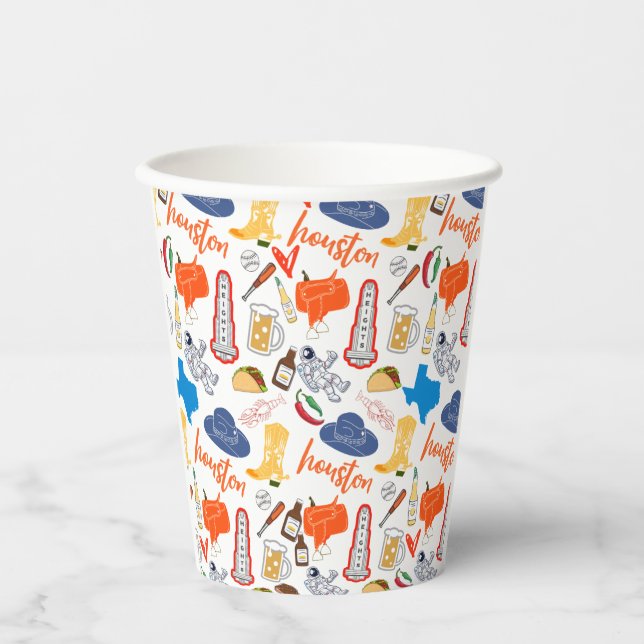 Gobelets En Papier Coupes de papier Houston Texas (Recto)
