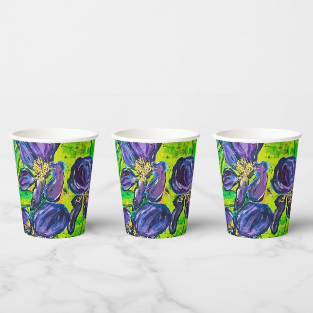 Gobelets En Papier Coupes de papier Iris (Multi)