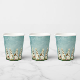 Gobelets En Papier Coupes de papier motif cool de Pâques et de Print