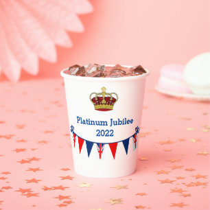Gobelets En Papier Coupes de papier Platinum Jubilee 2022